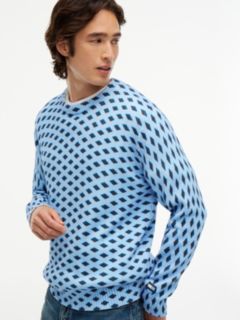 Tommy Hilfiger x FRGMT Diamond Check Jumper — Blue 3