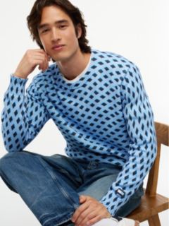 Tommy Hilfiger x FRGMT Diamond Check Jumper — Blue 4