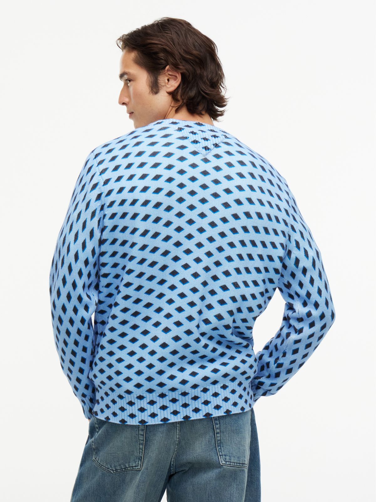 Tommy Hilfiger x FRGMT Diamond Check Jumper — Blue