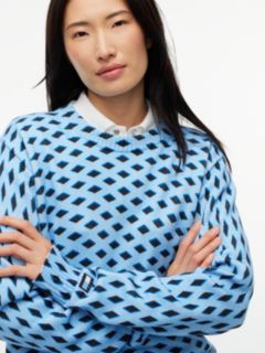 Tommy Hilfiger x FRGMT Diamond Check Jumper — Blue 6