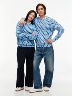 Tommy Hilfiger x FRGMT Diamond Check Jumper — Blue 8