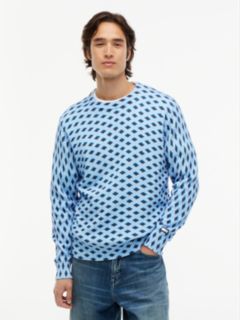 Tommy Hilfiger x FRGMT Diamond Check Jumper — Blue 1