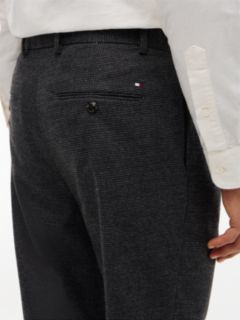New York Label Pattern Tapered Trousers — Grey 3