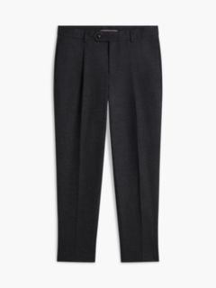 New York Label Pattern Tapered Trousers — Grey 5