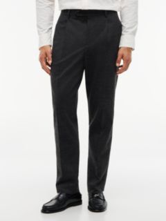New York Label Pattern Tapered Trousers — Grey 1