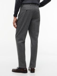 New York Label Brushed Tapered Trousers — Grey 4