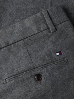 New York Label Brushed Tapered Trousers — Grey 6