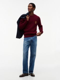Crest Appliqué Wool Blend Jumper — Purple 2