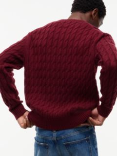 Crest Appliqué Wool Blend Jumper — Purple 5