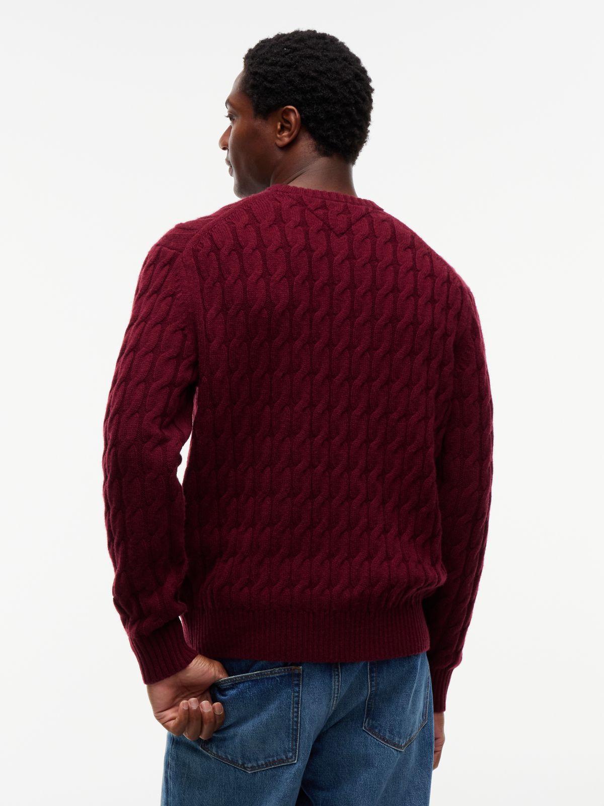 Crest Appliqué Wool Blend Jumper — Purple