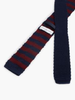 New York Label Pure Silk Knit Tie — Purple 2