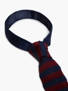 New York Label Pure Silk Knit Tie — Purple 3