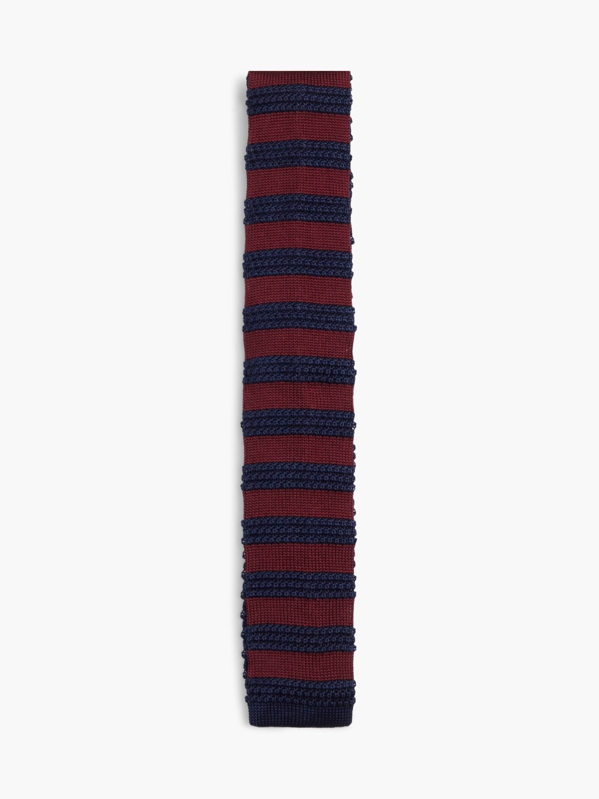 New York Label Pure Silk Knit Tie — Purple
