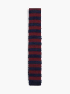 New York Label Pure Silk Knit Tie — Purple 1