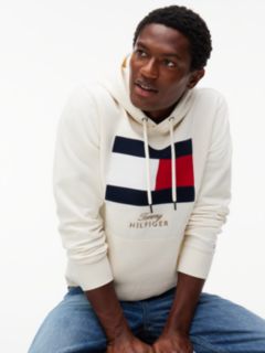 Flag Embroidery Logo Fleece Hoody — Yellow 3