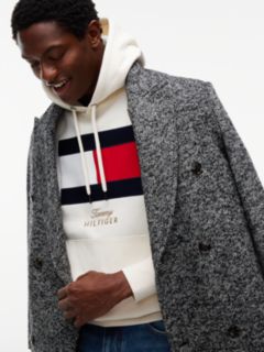 Flag Embroidery Logo Fleece Hoody — Yellow 4