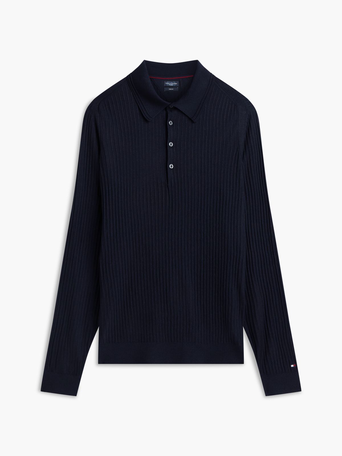 New York Label Performance Polo Jumper — Blue