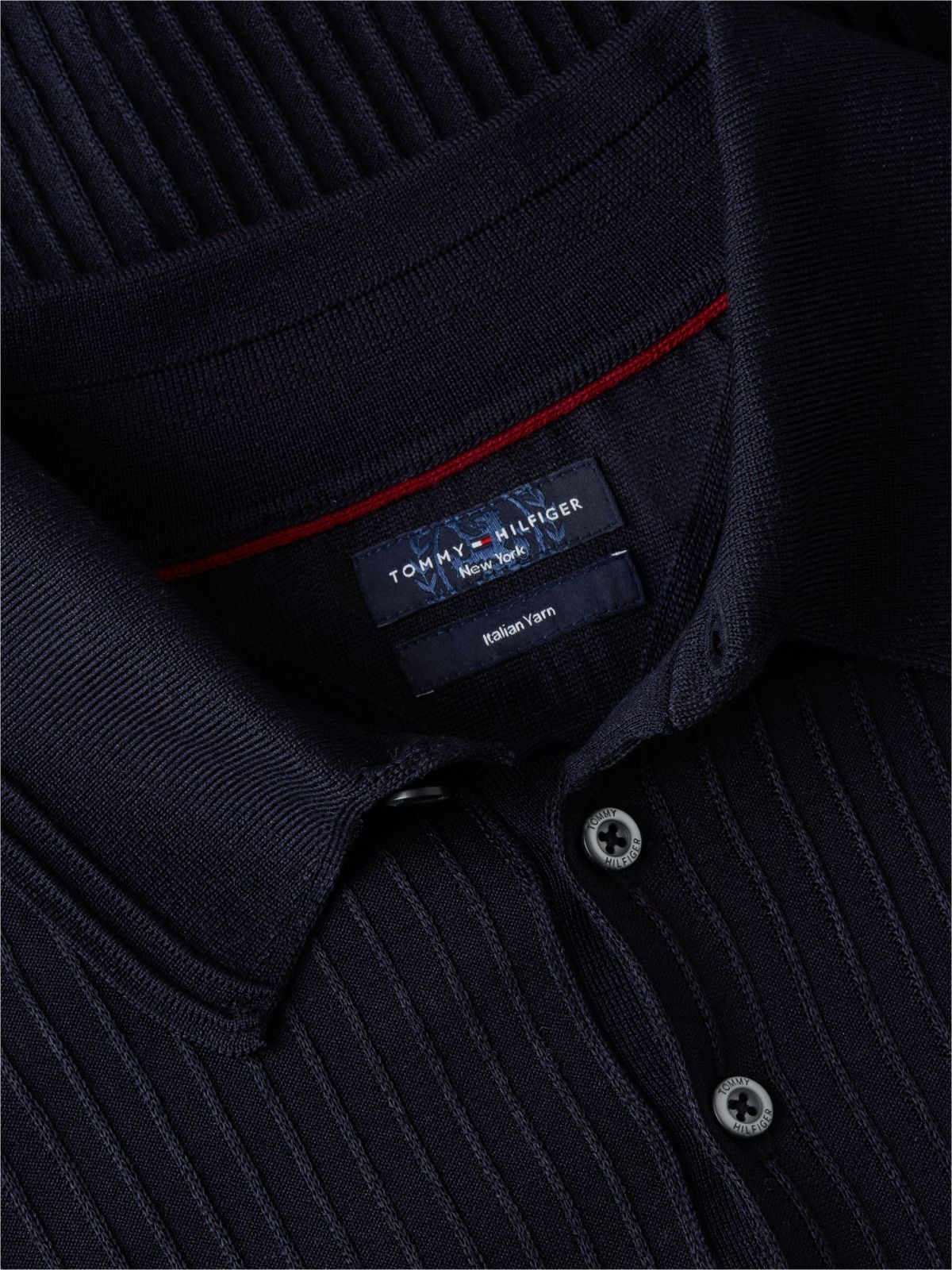 New York Label Performance Polo Jumper — Blue