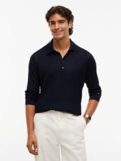 New York Label Performance Polo Jumper — Blue 1