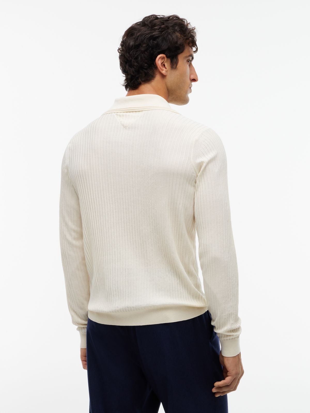 New York Label Performance Polo Jumper — Yellow