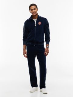 Crest Velour Track Top — Blue 2
