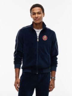 Crest Velour Track Top — Blue 1
