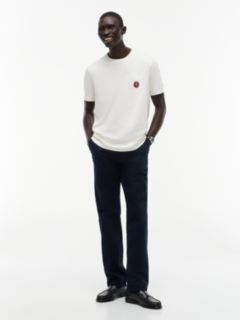 Crest Pocket Fluid Cotton T-Shirt — Yellow 2