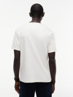 Crest Pocket Fluid Cotton T-Shirt — Yellow 4