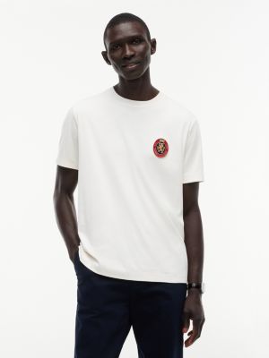 yellow crest pocket fluid cotton t-shirt for men tommy hilfiger