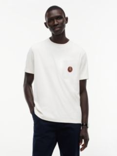 Crest Pocket Fluid Cotton T-Shirt — Yellow 1