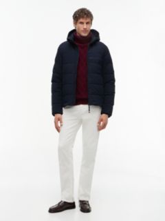 Detachable Hood Puffer Jacket — Blue 2