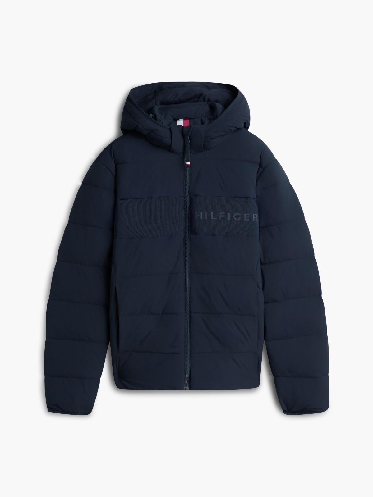 Detachable Hood Puffer Jacket — Blue