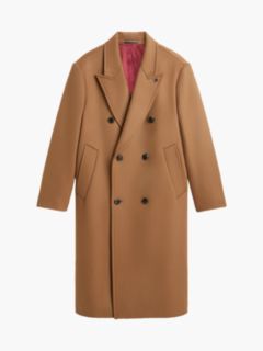 New York Label Wool Blend Coat — Brown 7