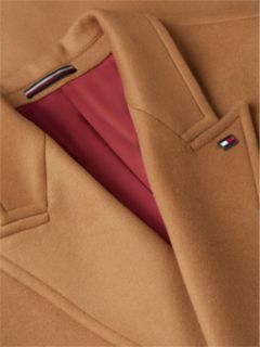 New York Label Wool Blend Coat — Brown 8