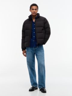 Logo Patch Down Puffer Jacket — Black 2