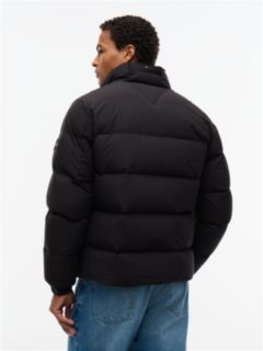 Logo Patch Down Puffer Jacket — Black 5
