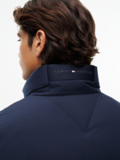 Logo Patch Down Puffer Jacket — Blue 4
