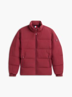 Logo Patch Down Puffer Jacket — Red 7