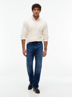 Wide Rib-Knit Quarter-Zip Jumper — Yellow 2
