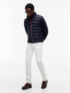 Mixed Texture Zip-Thru Sweatshirt — Blue 2