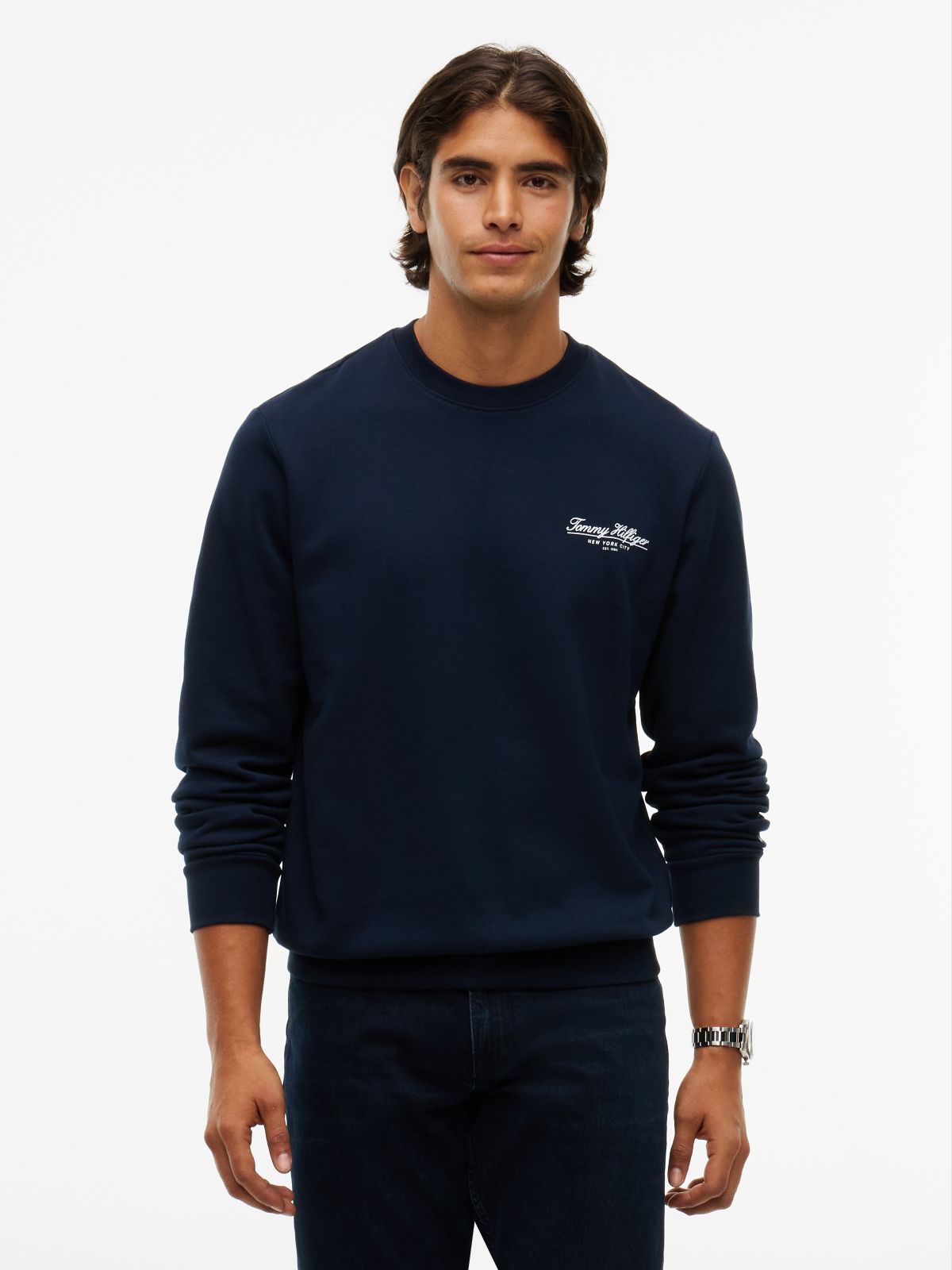 Logo Terry Sweatshirt — Blue