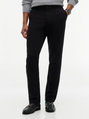 chino slim droit denton à taille élastique black pour hommes tommy hilfiger