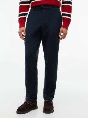 blue denton slim straight fit chinos mit stretch-taillenbund für herren - tommy hilfiger
