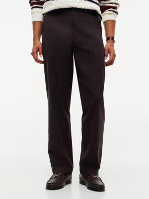 chino droit dover en velours côtelé brown pour hommes tommy hilfiger
