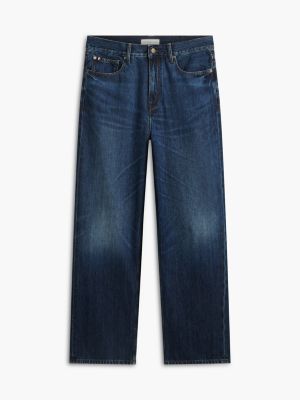 denim river relaxed straight leg faded jeans for men tommy hilfiger