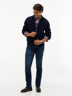 Denton Slim Straight Leg Faded Jeans — Denim 2