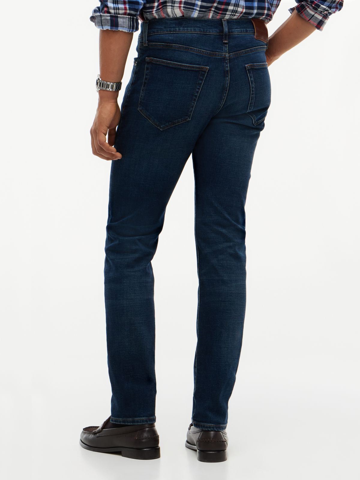 Denton Slim Straight Leg Faded Jeans — Denim