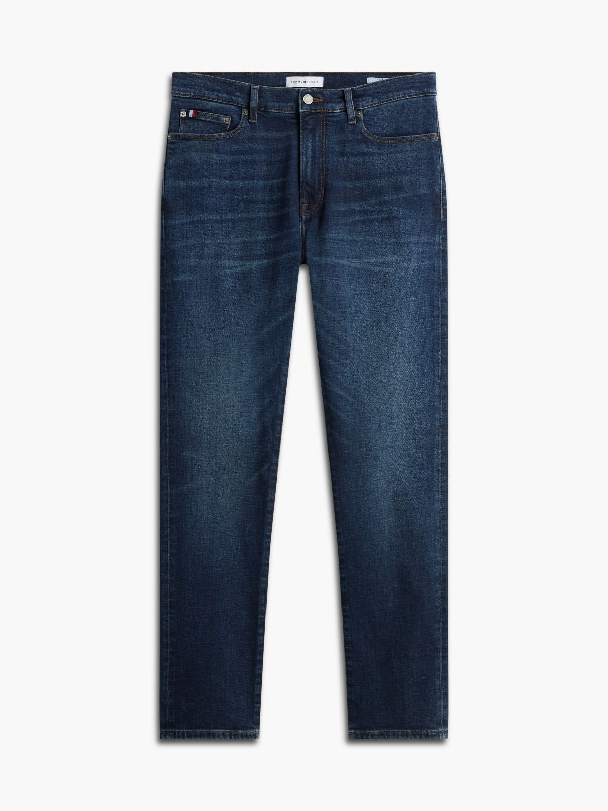 Denton Slim Straight Leg Faded Jeans — Denim