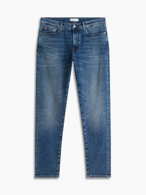 jean bleecker à effet délavé denim pour hommes tommy hilfiger