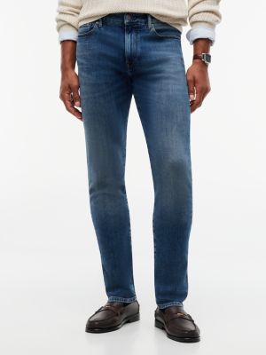 jean bleecker à effet délavé denim pour hommes tommy hilfiger